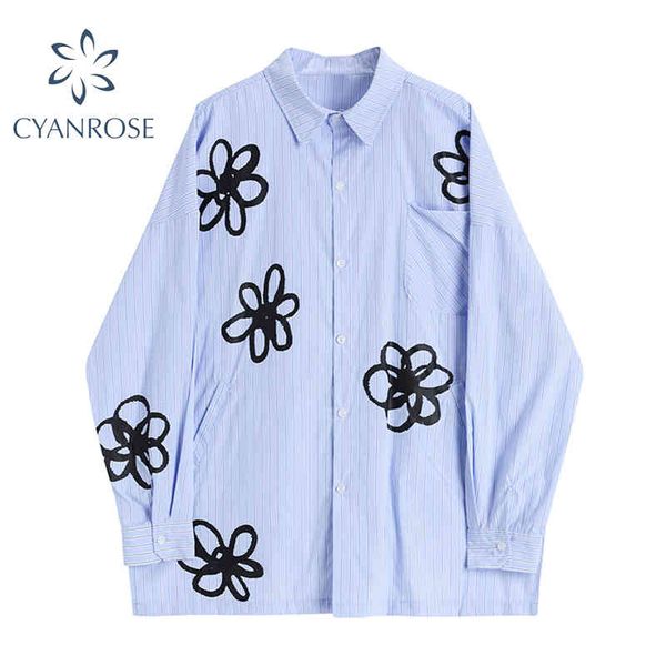 spring blouse women harajuku floral long sleeve turn down collar print ladies casual striped shirt korean loose blusa 210417, White
spring blouse women harajuku floral long sleeve turn down collar print ladies casual striped shirt korean loose blusa 210417, White