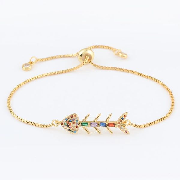 gold filled charm bracelets for women fish bone rainbow bracelet colorful cubic zirconia statement jewelry, Golden;silver
gold filled charm bracelets for women fish bone rainbow bracelet colorful cubic zirconia statement jewelry, Golden;silver
