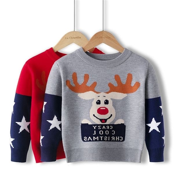 christmas clothes autumn winter children's gift children's baby o-neck cartoon deer knitted kids girls boys sweaters 210429, Blue
christmas clothes autumn winter children's gift children's baby o-neck cartoon deer knitted kids girls boys sweaters 210429, Blue