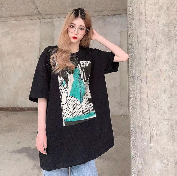 women's t-shirt c.e cavempshirt men women high-quality card loose casual pass printing round neck cotton short-sleeved, White
women's t-shirt c.e cavempshirt men women high-quality card loose casual pass printing round neck cotton short-sleeved, White