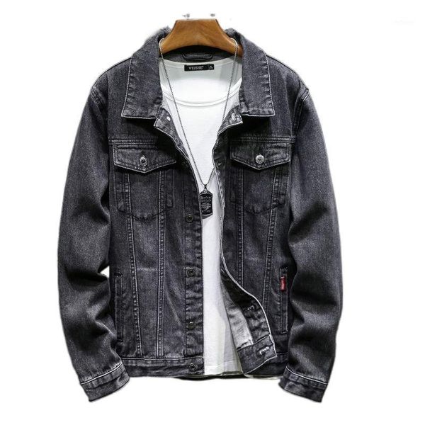 men's jackets and spring autumn denim jacket korean-style trendy boys coat short gown outerwear clothes, Black;brown
men's jackets and spring autumn denim jacket korean-style trendy boys coat short gown outerwear clothes, Black;brown