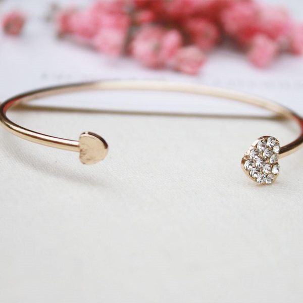 bangle fashion adjustable crystal double heart bow bilezik cuff opening bracelets women jewelry gift, Black
bangle fashion adjustable crystal double heart bow bilezik cuff opening bracelets women jewelry gift, Black