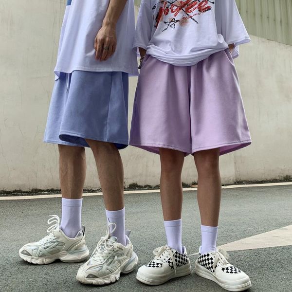 men's shorts summer harajuku elastic high waist men drawstring loose sport bf casual solid straight sweatpants lovers, White;black
men's shorts summer harajuku elastic high waist men drawstring loose sport bf casual solid straight sweatpants lovers, White;black