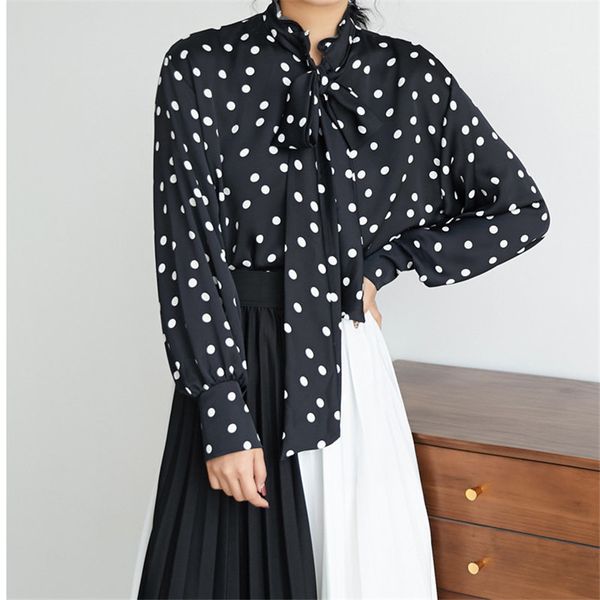ruffles stand lantern sleeves women polka dots fashion autumn office ladies all-match streetwear plus size shirts 210421, White
ruffles stand lantern sleeves women polka dots fashion autumn office ladies all-match streetwear plus size shirts 210421, White