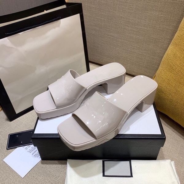 women slippers fashion summer hoof heels soft leather solid beach scuffs size 35-41 elegant temperament, Black
women slippers fashion summer hoof heels soft leather solid beach scuffs size 35-41 elegant temperament, Black
