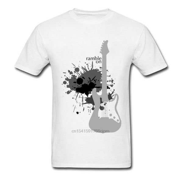 men's t-shirts men tshirt guitar ramble on organic cotton brand fashion t shirt summer short sleeve mens tee, White;black
men's t-shirts men tshirt guitar ramble on organic cotton brand fashion t shirt summer short sleeve mens tee, White;black