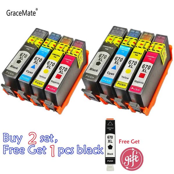 ink cartridges gracemate 670xl cartridge replacement for 670 deskjet 3525 4615 4625 5525 6525 printer with chips
ink cartridges gracemate 670xl cartridge replacement for 670 deskjet 3525 4615 4625 5525 6525 printer with chips