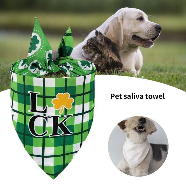 dog bandana pets soft smooth triangle bibs scarf accessories st. patrick's day pet four-leaf clover double-sided apparel
dog bandana pets soft smooth triangle bibs scarf accessories st. patrick's day pet four-leaf clover double-sided apparel