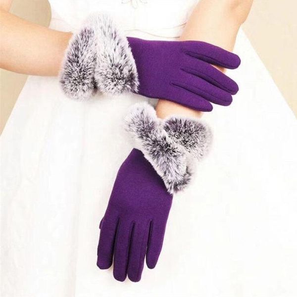 fingerless gloves women warm winter short wool with faux fur soft mittens female fashion driving wrist, Blue;gray
fingerless gloves women warm winter short wool with faux fur soft mittens female fashion driving wrist, Blue;gray