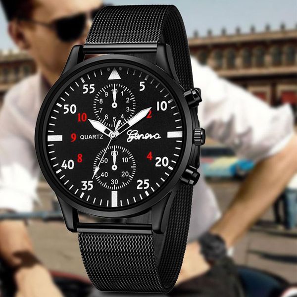 wristwatches watches men geneva leather stainless steel ultra thin watch classic quartz sports wrist relogio masculino, Slivery;brown 
wristwatches watches men geneva leather stainless steel ultra thin watch classic quartz sports wrist relogio masculino, Slivery;brown