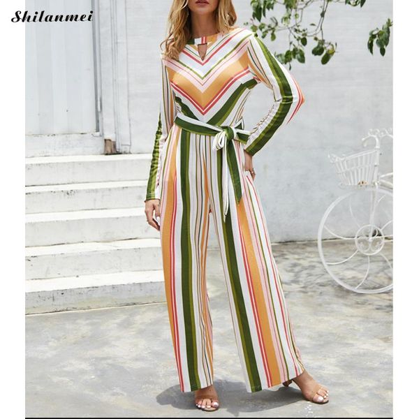 women's jumpsuits & rompers 2021 fashion long women sleeve sashes hollow out playsuits autumn wide leg high street ladies, Black;white
women's jumpsuits & rompers 2021 fashion long women sleeve sashes hollow out playsuits autumn wide leg high street ladies, Black;white