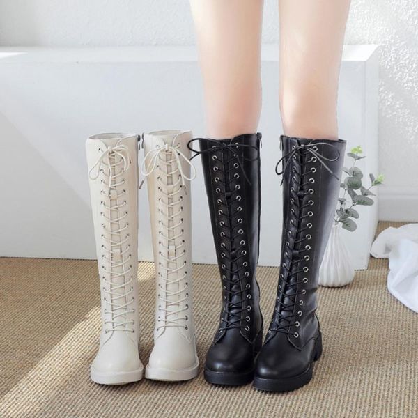 boots women over the knee ladies fashion retro heels lace up casual shoes long autumn and winter woman footwear qq57, Black
boots women over the knee ladies fashion retro heels lace up casual shoes long autumn and winter woman footwear qq57, Black