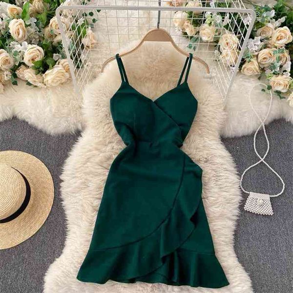 summer elegant retro beach mini dress for womens cross v-neck backless slim split dress vestido a-line ruffles dress 210515, Black;gray
summer elegant retro beach mini dress for womens cross v-neck backless slim split dress vestido a-line ruffles dress 210515, Black;gray