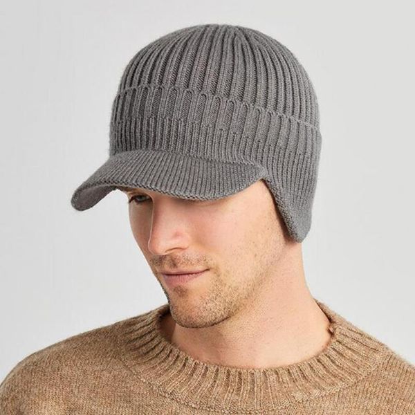 wide brim hats soft practical men winter hat with comfortable windproof for cycling, Blue;gray
wide brim hats soft practical men winter hat with comfortable windproof for cycling, Blue;gray