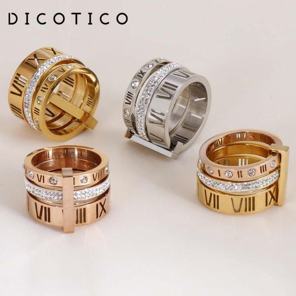 dicotico lady elegant finger knuckle rings size 5-8 three layers roman numerals zircon for women bihoux jewelry cluster, Golden;silver
dicotico lady elegant finger knuckle rings size 5-8 three layers roman numerals zircon for women bihoux jewelry cluster, Golden;silver
