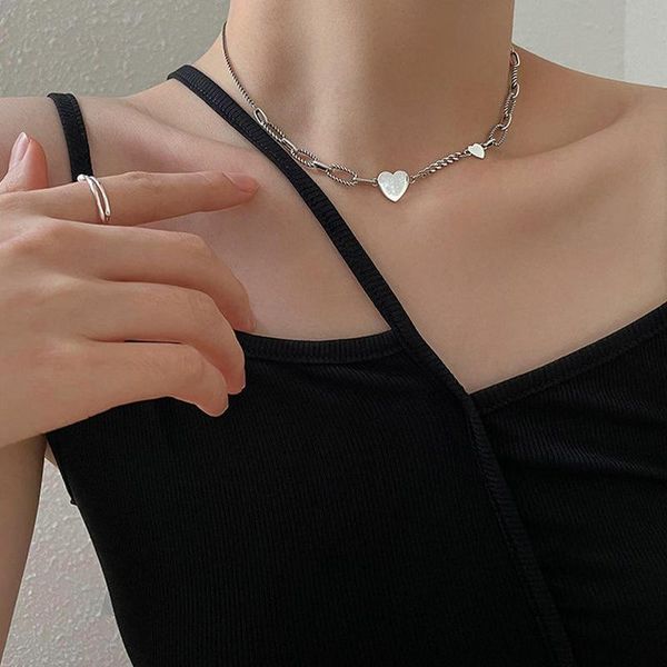 pendant necklaces origin summer high street asymmetric chunky chain chokers necklace for women girls love heart metallic jewellery, Silver
pendant necklaces origin summer high street asymmetric chunky chain chokers necklace for women girls love heart metallic jewellery, Silver