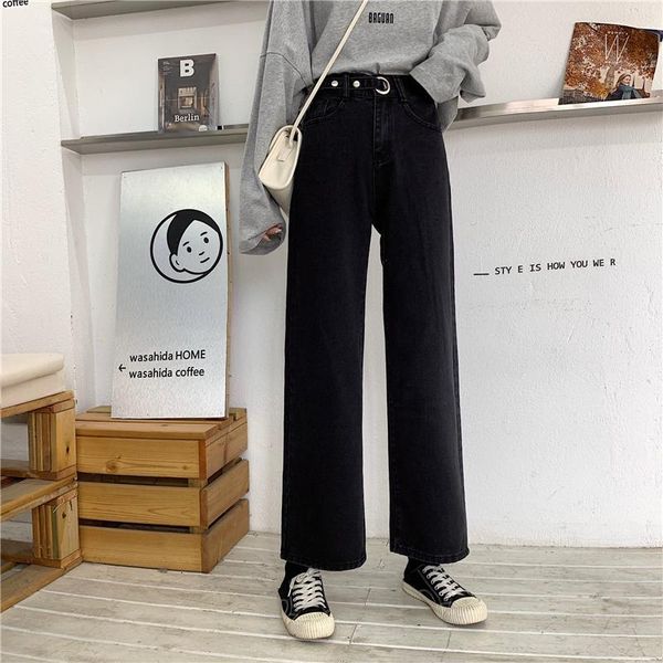 women's jeans 3404 spring and autumn 2021 black loose thin straight high waist pants, Blue
women's jeans 3404 spring and autumn 2021 black loose thin straight high waist pants, Blue