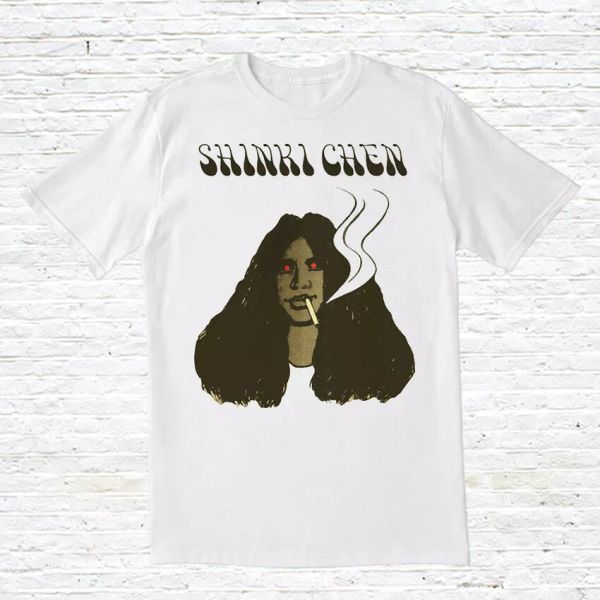 shinki chen t-shirt (japrock/psyche), White;black 
shinki chen t-shirt (japrock/psyche), White;black