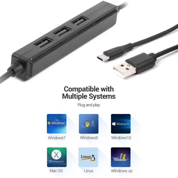 hubs portable 3 in 1 usb 2.0 hub male to female splitter 480mbps adapter with type-c charging cable 
hubs portable 3 in 1 usb 2.0 hub male to female splitter 480mbps adapter with type-c charging cable