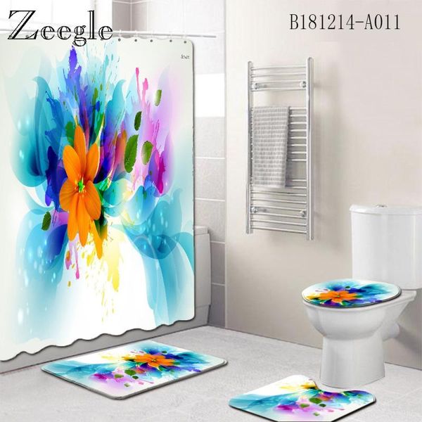 bath mats waterproof shower curtain 4pcs toilet seat cover mat large and small size set anti-slip floral floor for bathroom
bath mats waterproof shower curtain 4pcs toilet seat cover mat large and small size set anti-slip floral floor for bathroom
