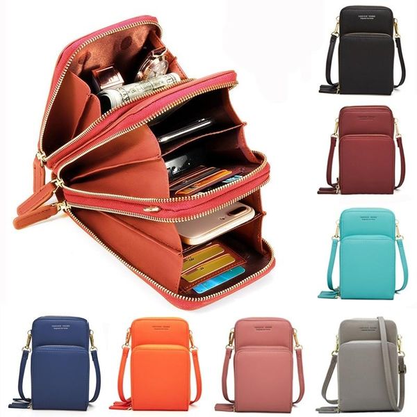 card holders korean version big capacity multifunction sutdent shoulder bag street solid color fashion portable tote handbag crossbody, Brown;gray
card holders korean version big capacity multifunction sutdent shoulder bag street solid color fashion portable tote handbag crossbody, Brown;gray