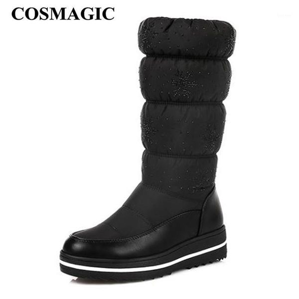 boots cosmagic 2021 winter women long snow waterproof non-slip snowflake print plush inside wedge platform warm botas mujer1, Black
boots cosmagic 2021 winter women long snow waterproof non-slip snowflake print plush inside wedge platform warm botas mujer1, Black