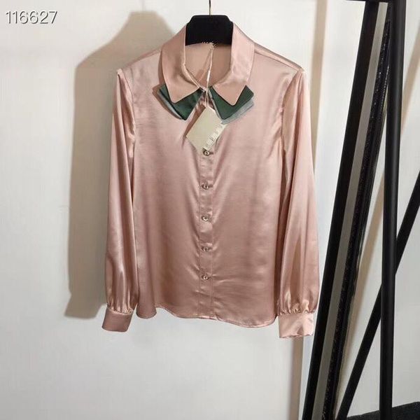 women's blouses & shirts 100% real silk shirt elegant office ladies pink fashion green turn down collar diamonds buttons outfit, White
women's blouses & shirts 100% real silk shirt elegant office ladies pink fashion green turn down collar diamonds buttons outfit, White