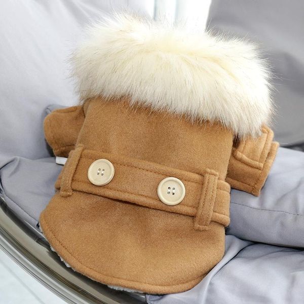 luxurious winter dog clothes fur pets dogs clothing pet coat jacket for small chihuahua windproof apparel 
luxurious winter dog clothes fur pets dogs clothing pet coat jacket for small chihuahua windproof apparel