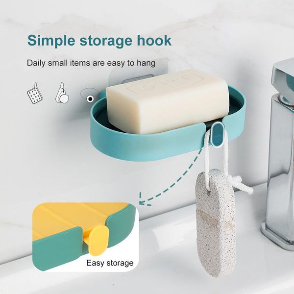 nordic style portable soap box paste type wall drain creative traceless simple bathroom sundry storage dishes
nordic style portable soap box paste type wall drain creative traceless simple bathroom sundry storage dishes