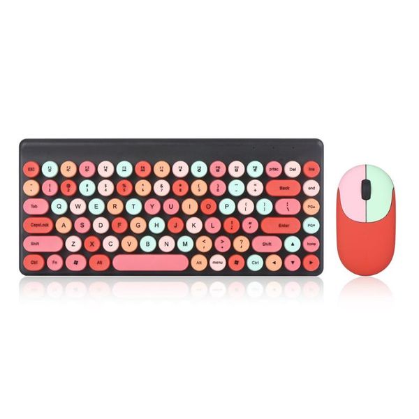 keyboard mouse combos wireless space-saving mixed color multi-color mini 2.4g and set circular keycaps design
keyboard mouse combos wireless space-saving mixed color multi-color mini 2.4g and set circular keycaps design