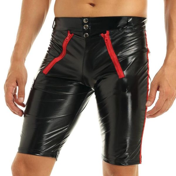 men's shorts mens male latex pants motorcycle compression short slim cut wetlook tight trousers patent leather boxer, White;black
men's shorts mens male latex pants motorcycle compression short slim cut wetlook tight trousers patent leather boxer, White;black