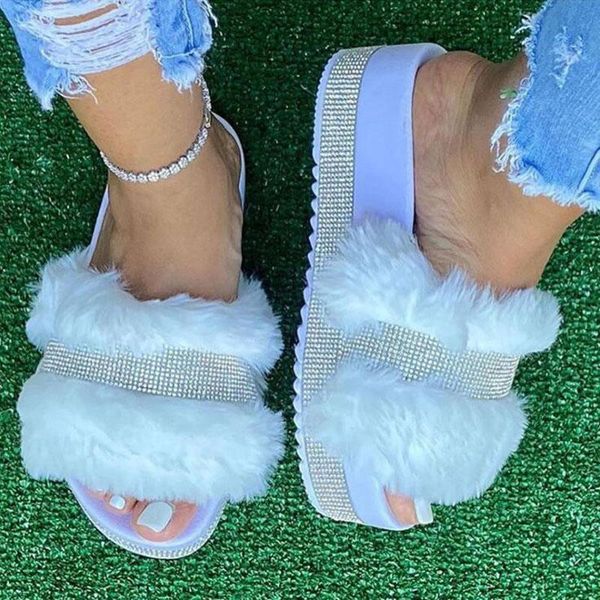 ashion rhinestone furry women slippers plush outside warm winter fake fur slides thick heel non-slip fluffy shoe, Black
ashion rhinestone furry women slippers plush outside warm winter fake fur slides thick heel non-slip fluffy shoe, Black