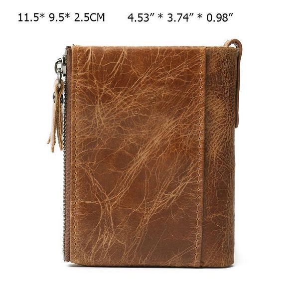 protected classical genuine leather men wallet card holders wallets double zippers coin short purse, Red;black
protected classical genuine leather men wallet card holders wallets double zippers coin short purse, Red;black