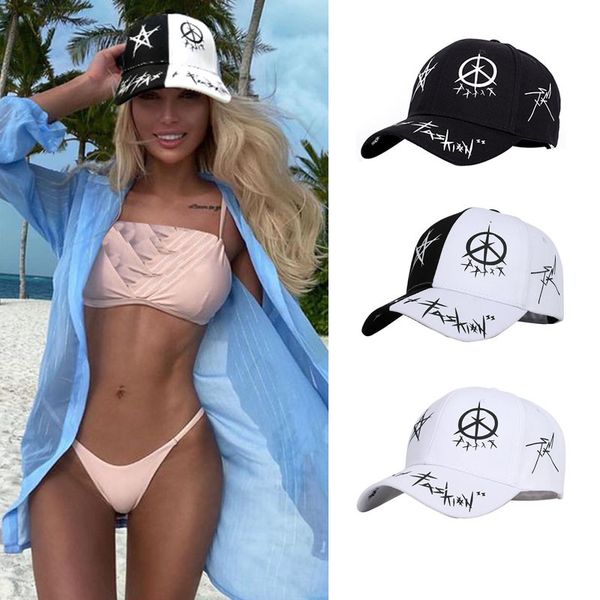 dt034 white colour adjustment pentagram graffiti baseball cap student young men and women summer sunhead cap, Blue;gray
dt034 white colour adjustment pentagram graffiti baseball cap student young men and women summer sunhead cap, Blue;gray