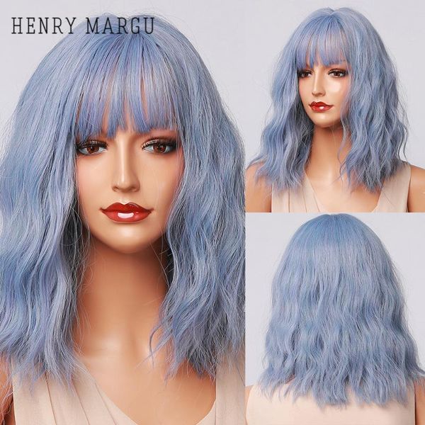 synthetic wigs henry margu blue purple ombre bob for women wavy hair with bangs natural cosplay party heat resistant, Black
synthetic wigs henry margu blue purple ombre bob for women wavy hair with bangs natural cosplay party heat resistant, Black