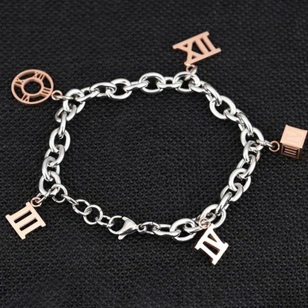 charm bracelets simple fashion ancient roman numeral for couple romantic trend casual jewelry gift, Golden;silver
charm bracelets simple fashion ancient roman numeral for couple romantic trend casual jewelry gift, Golden;silver