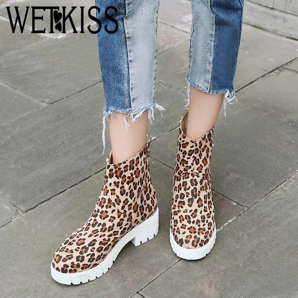boots wetkiss thick heesl women ankle round toe footwear leopard print female boot platform shoes woman winter 2021 plus size 43, Black
boots wetkiss thick heesl women ankle round toe footwear leopard print female boot platform shoes woman winter 2021 plus size 43, Black