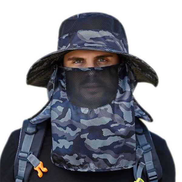 wide brim hats 2 pieces bucket hat with face neck flap women summer uv protection sun male outdoor breathable mesh hiking fishing caps, Blue;gray
wide brim hats 2 pieces bucket hat with face neck flap women summer uv protection sun male outdoor breathable mesh hiking fishing caps, Blue;gray