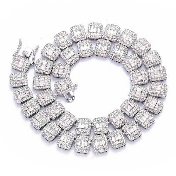 13mm square tennis chain gold silver plated iced out full lab diamond men's hip hop necklaces
13mm square tennis chain gold silver plated iced out full lab diamond men's hip hop necklaces
