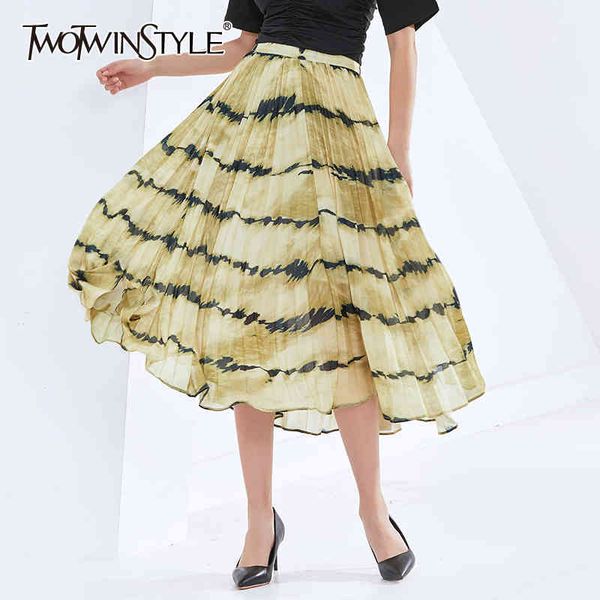 print skirt for women high waist hit color loose ruched casual a line mid skirts female autumn clothes fashion 210423, Black
print skirt for women high waist hit color loose ruched casual a line mid skirts female autumn clothes fashion 210423, Black