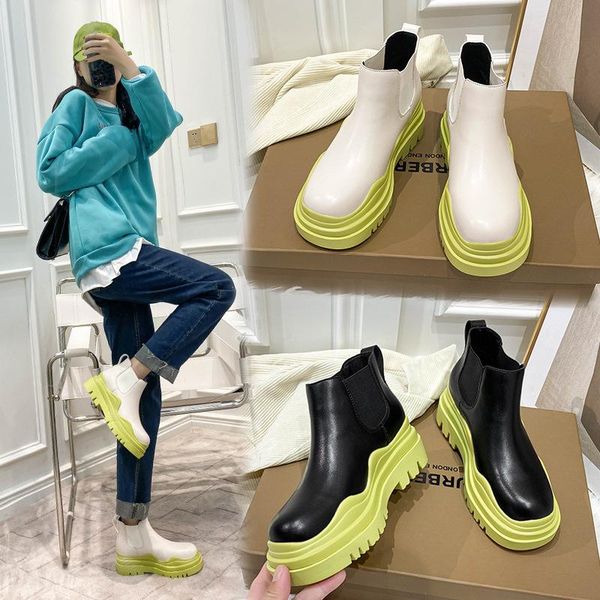 boots women's 2021 spring and autumn muffin thick bottomed british style single, Black
boots women's 2021 spring and autumn muffin thick bottomed british style single, Black