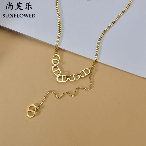 ins necklace for women stainless steel choker cold wind ladies stitching light luxury jewelry party chains, Silver
ins necklace for women stainless steel choker cold wind ladies stitching light luxury jewelry party chains, Silver