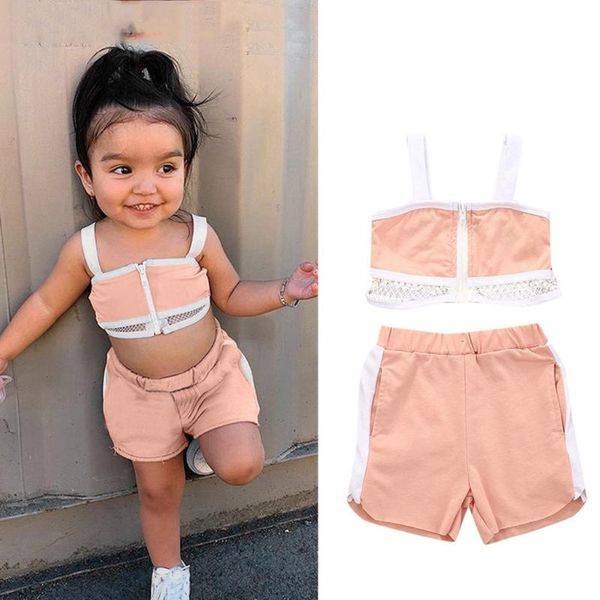 solid sling zipper crop shorts sports suit girls clothing baby girl clothes set summer born infant outfit tracksuit sets, White
solid sling zipper crop shorts sports suit girls clothing baby girl clothes set summer born infant outfit tracksuit sets, White