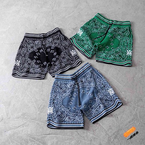 high street amir flat knitting machine cashew flower jacquard hawaiian embroidery leather rope side loose casual men's shorts, White;black
high street amir flat knitting machine cashew flower jacquard hawaiian embroidery leather rope side loose casual men's shorts, White;black