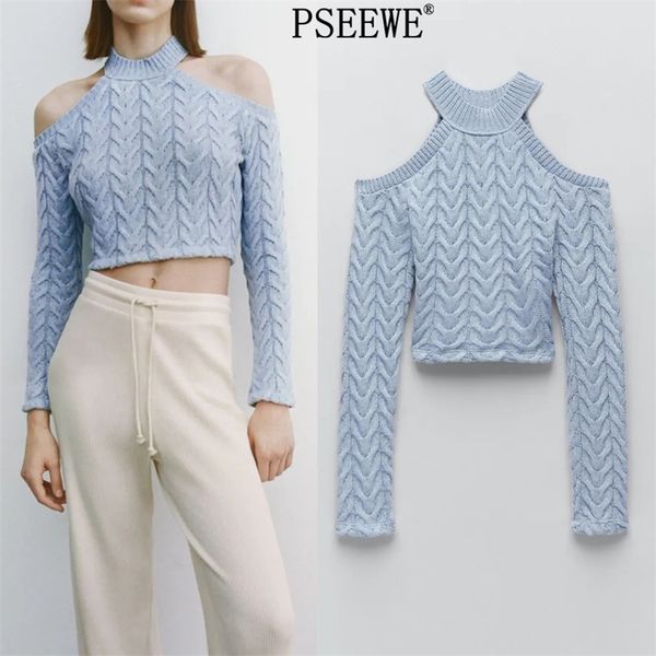 spring blue off shoulder women sweater cable knit long sleeve crop woman fashion cut out soft touch pullover 210519, White;black
spring blue off shoulder women sweater cable knit long sleeve crop woman fashion cut out soft touch pullover 210519, White;black
