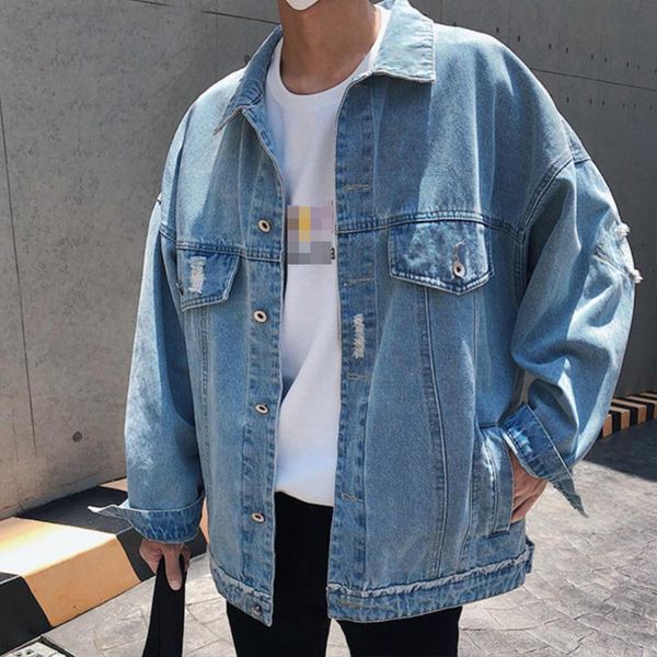 men's casual shirts 2021 autumn arrival long sleeve loose denim jacket causal single breasted streetwaer oversize coat, White;black
men's casual shirts 2021 autumn arrival long sleeve loose denim jacket causal single breasted streetwaer oversize coat, White;black
