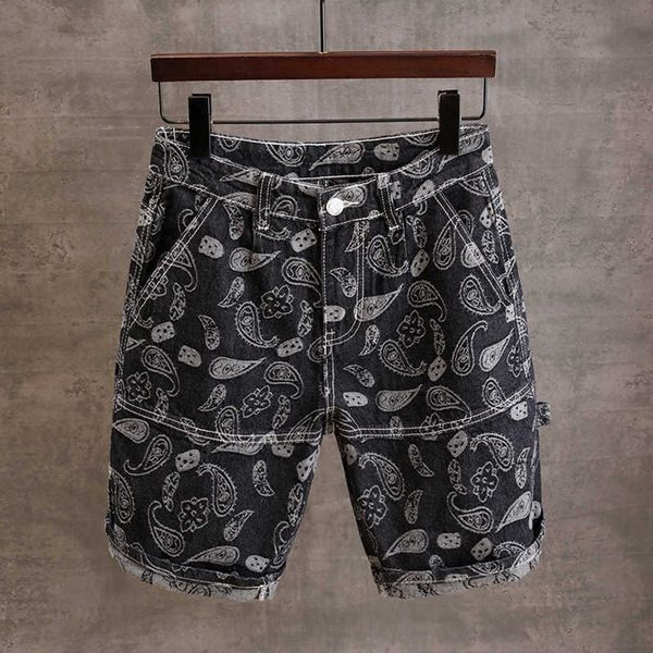 summer street fashion men jeans printed embroidery designer casual overalls cargo denim shorts loose fit hip hop short, Blue
summer street fashion men jeans printed embroidery designer casual overalls cargo denim shorts loose fit hip hop short, Blue