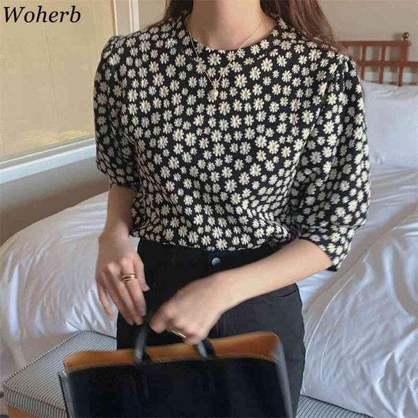 puff sleeve daisy floral print women shirts black elegant korean chic summer blouses vintage casual ins blusas mujer 210519, White
puff sleeve daisy floral print women shirts black elegant korean chic summer blouses vintage casual ins blusas mujer 210519, White