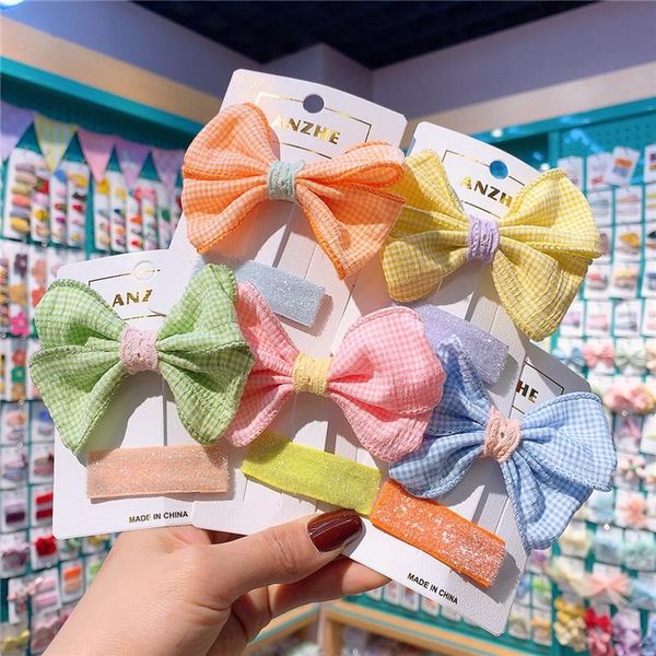 hair accessories 2 pcs sweet girl fresh simple fabric plaid bow hairpin fashion children's cute fluorescent color bb clip, Slivery;white
hair accessories 2 pcs sweet girl fresh simple fabric plaid bow hairpin fashion children's cute fluorescent color bb clip, Slivery;white