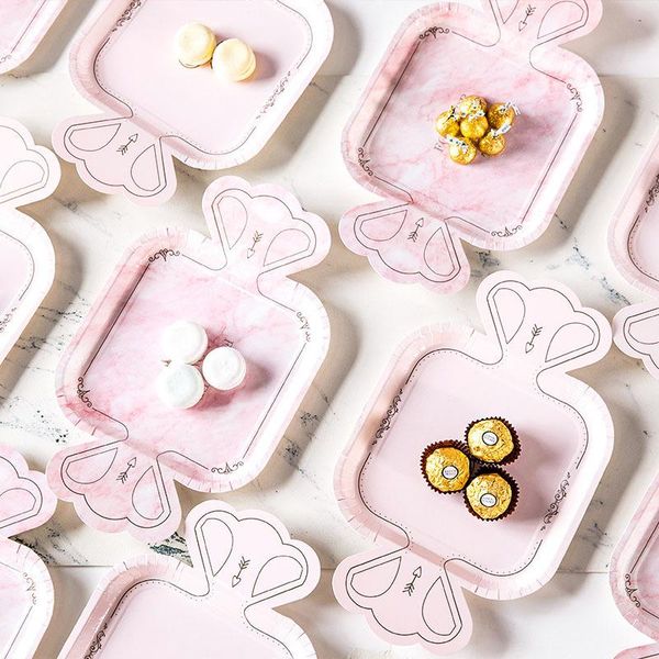 disposable dinnerware candy shaped tableware set pink paper plate for wedding birthday party decoration baby shower supplies
disposable dinnerware candy shaped tableware set pink paper plate for wedding birthday party decoration baby shower supplies